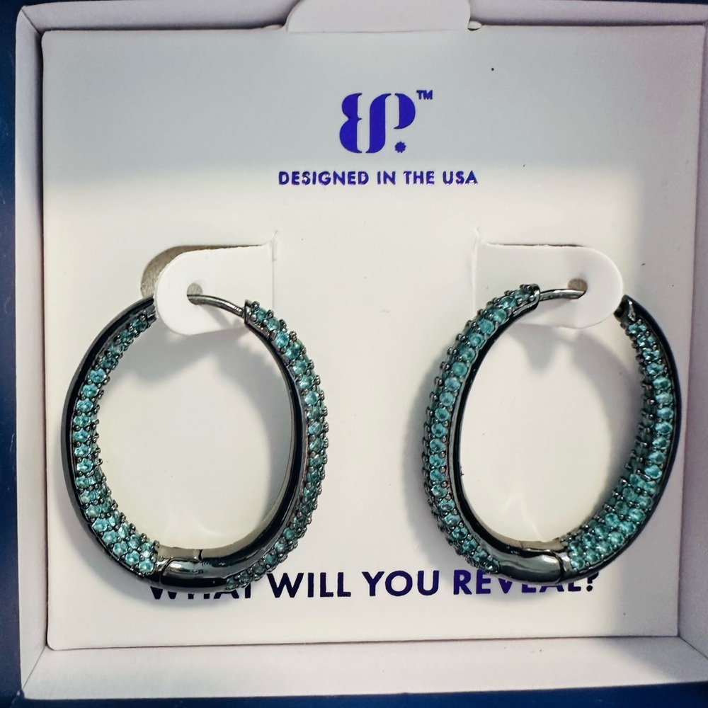 Bomb Party Sirens Collection Earrings “Phantom Waters” Paraiba Tourmaline Hema